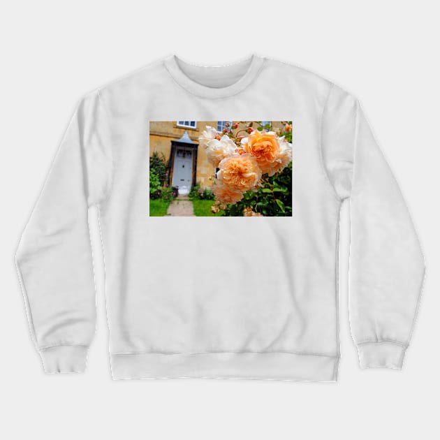 Blockley Village Cottage Cotswolds Gloucestershire Crewneck Sweatshirt by AndyEvansPhotos